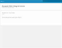 Tablet Screenshot of bluewater.edu
